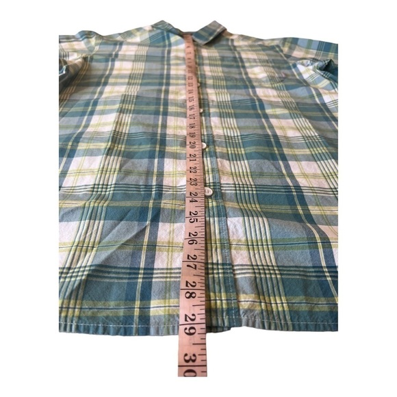 COLUMBIA Green Plaid Trail Short Sleeve Casual Button Front Shirt Size M NEW - Picture 6 of 13